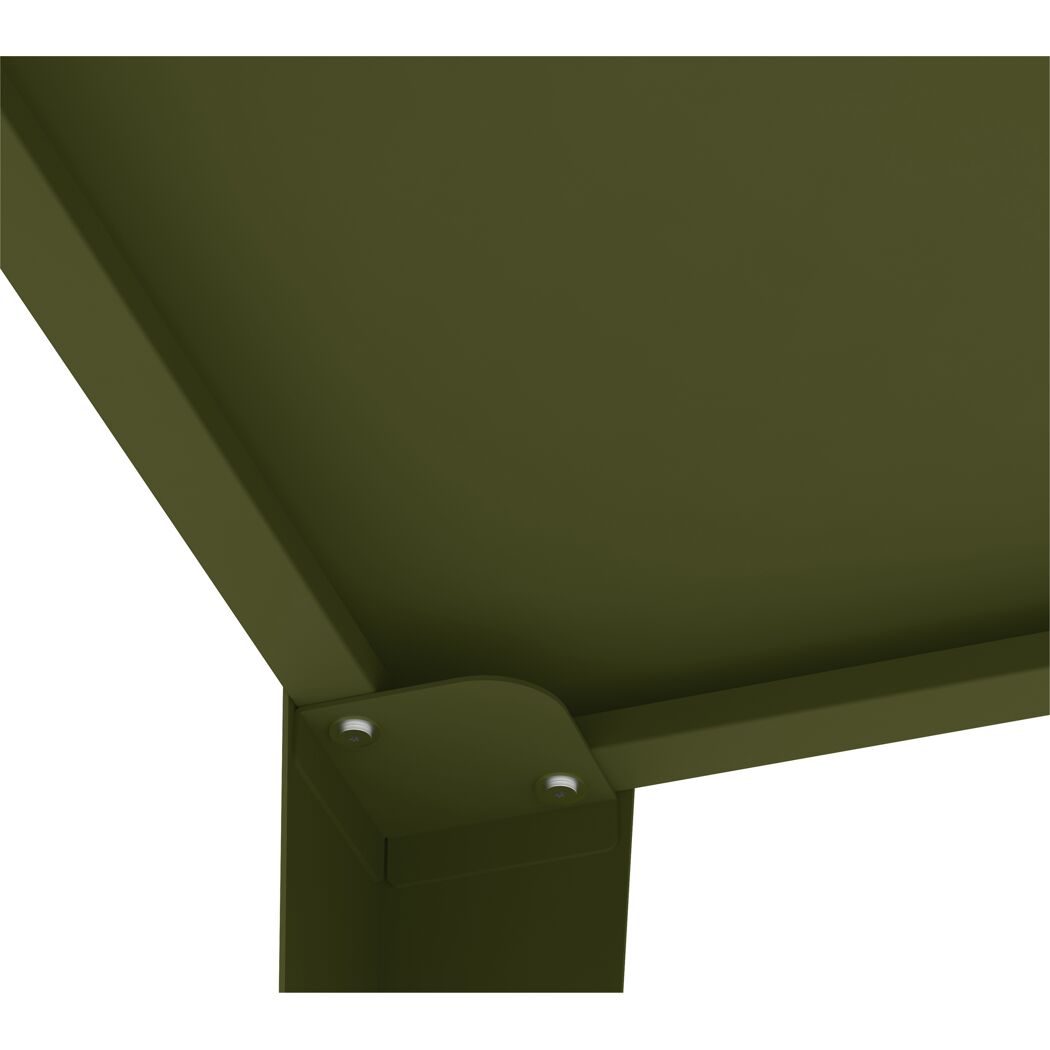 Hochbeet 'Vedura M' Stahl olivfarben 100 x 50 x 80 cm