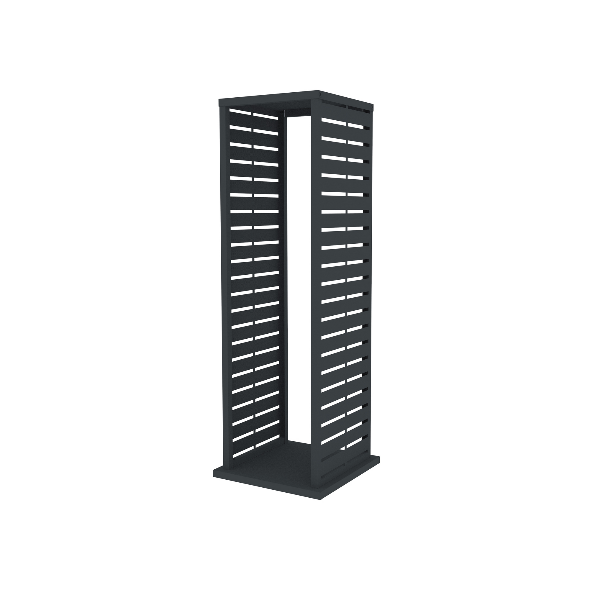 Kaminholzregal 'Luma Lane' Stahl anthrazit 37,5 x 37,5 x 112 cm