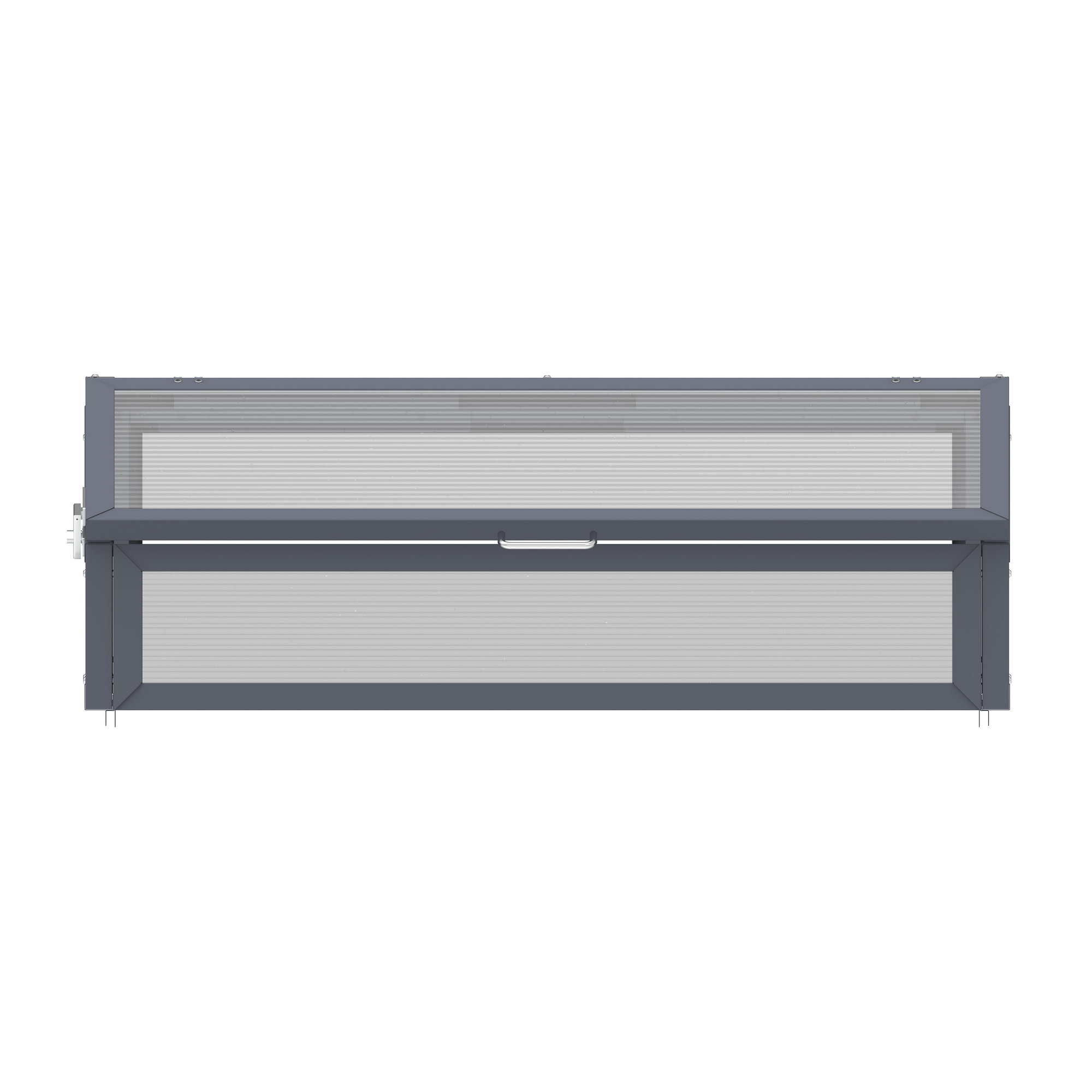 Frühbeetaufsatz 'Tega' Stahl anthrazit 100 x 50 x 36 cm