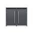Mülltonnenbox 'Pedura' Stahl 2 x 240 l anthrazit 132 x 80 x 116 cm, mit Fußpedal
