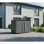 Mülltonnenbox 'Pedura' Stahl 2 x 240 l anthrazit 132 x 80 x 116 cm, mit Fußpedal
