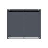 Mülltonnenbox 'Pedura' Stahl 2 x 240 l anthrazit 132 x 80 x 116 cm, mit Fußpedal