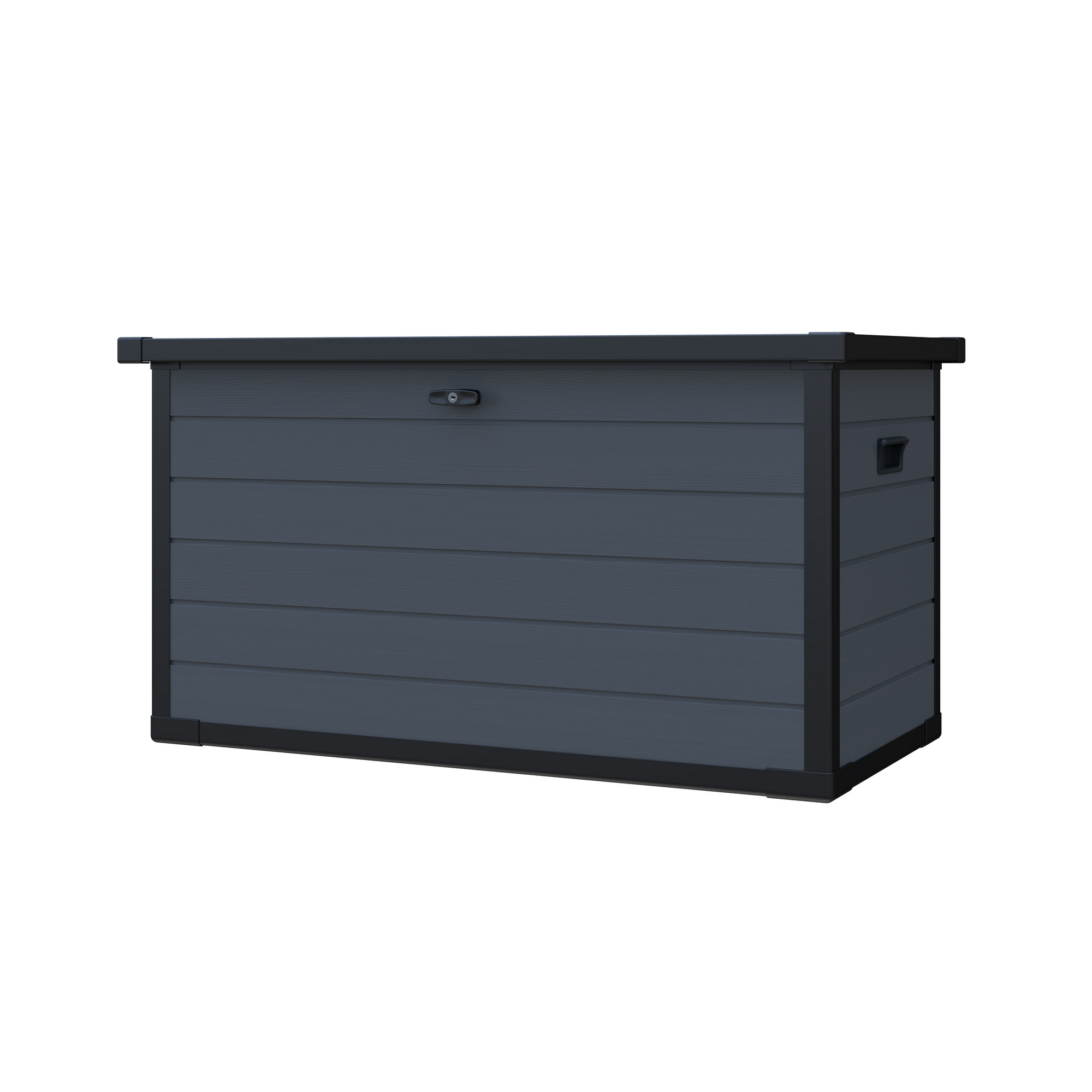 Gartenbox XXL 'Silva' 570 l Kunststoff anthrazit 150 x 74 x 66 cm
