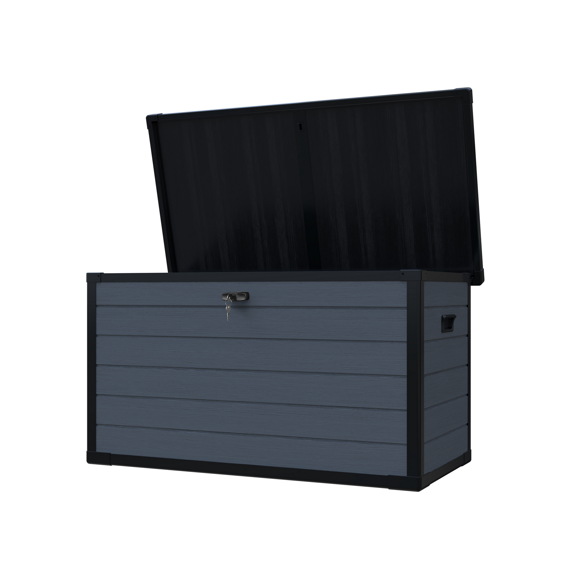 Gartenbox XXL 'Silva' 570 l Kunststoff anthrazit 150 x 74 x 66 cm