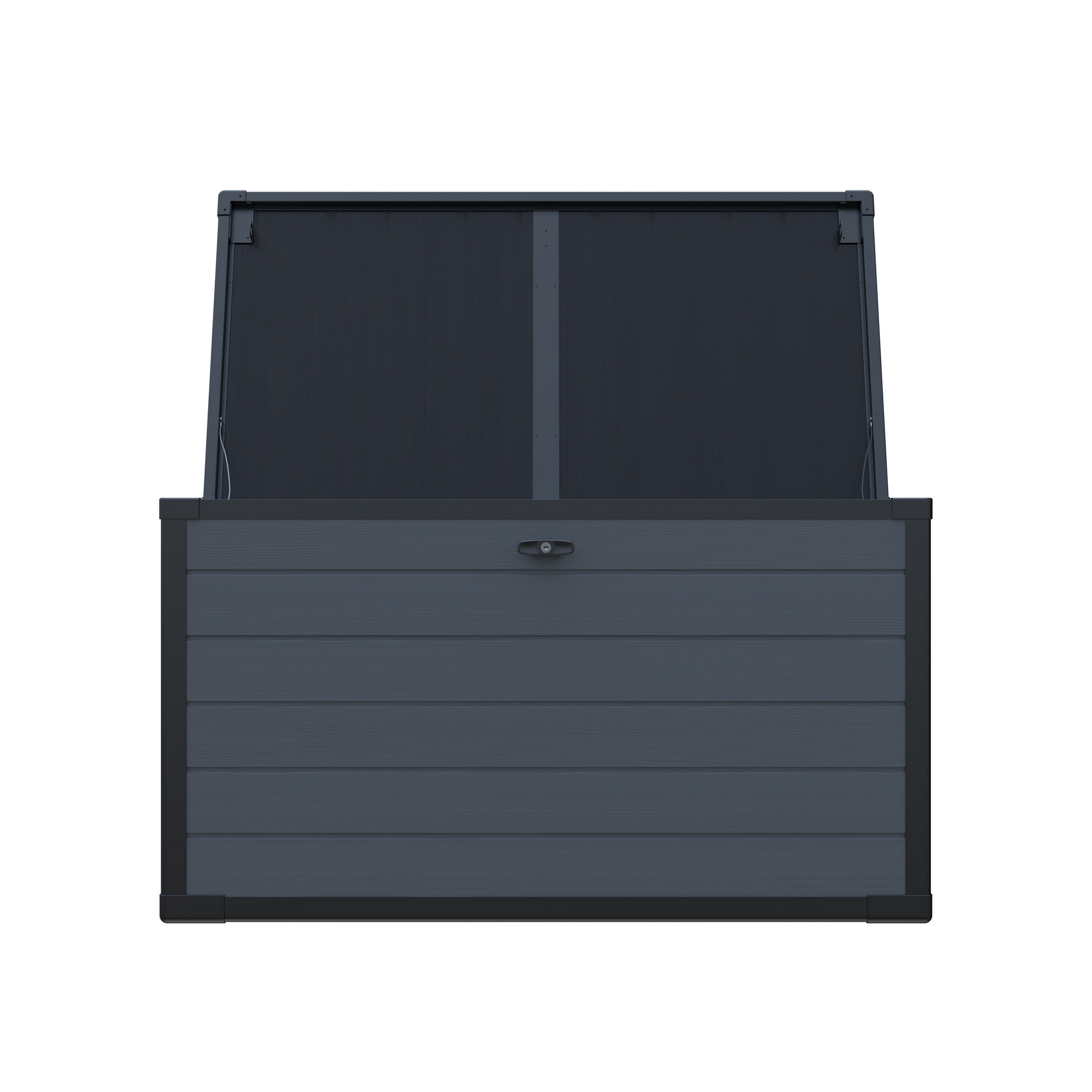 Gartenbox XXL 'Silva' 570 l Kunststoff anthrazit 150 x 74 x 66 cm