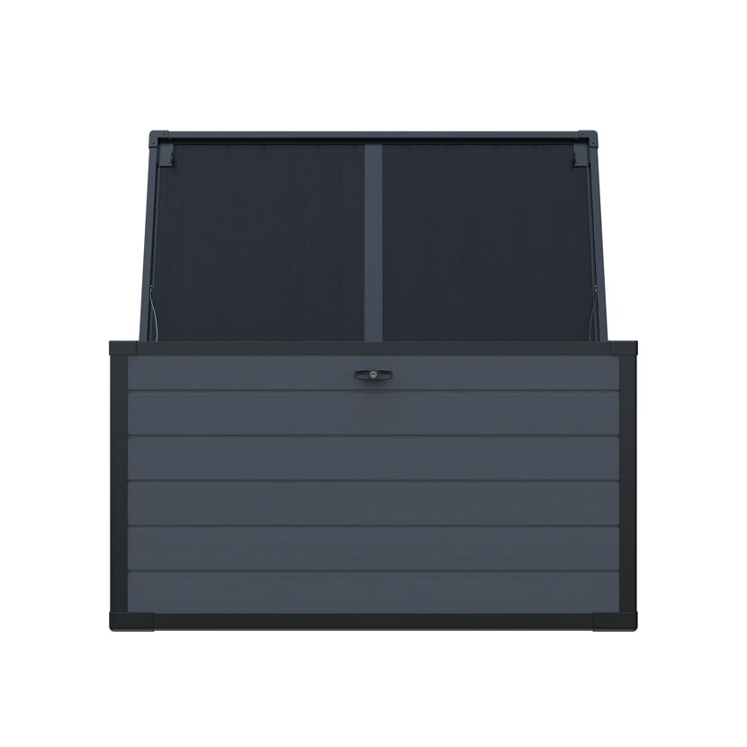 Gartenbox XXL 'Silva' 570 l Kunststoff anthrazit 150 x 74 x 66 cm