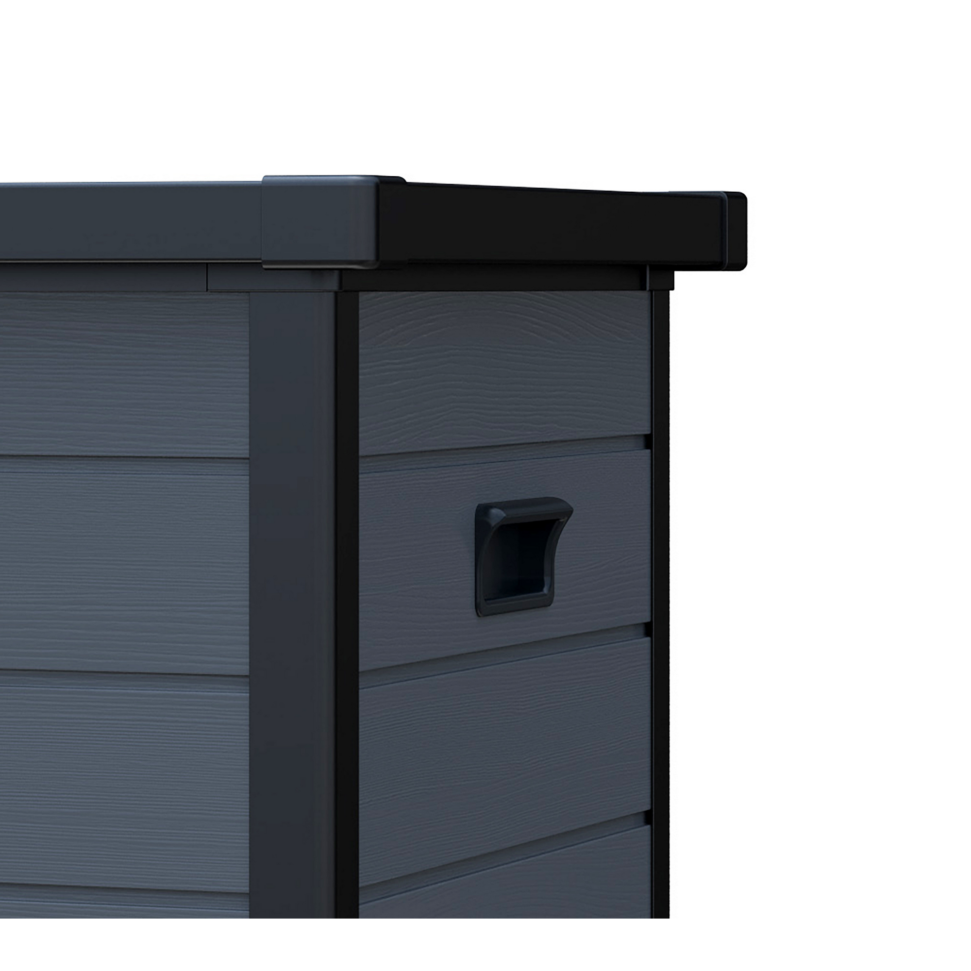 Gartenbox XXL 'Silva' 570 l Kunststoff anthrazit 150 x 74 x 66 cm