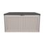 Gartenbox 'Alba' 380 l Kunststoff cremefarben 128 x 63 x 64 cm