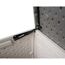 Gartenbox 'Alba' 380 l Kunststoff cremefarben 128 x 63 x 64 cm