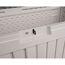 Gartenbox 'Alba' 380 l Kunststoff cremefarben 128 x 63 x 64 cm