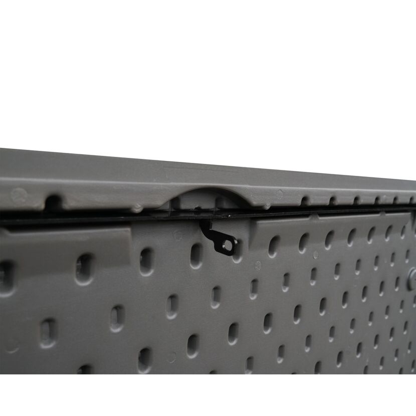 Gartenbox 'Alba' 380 l Kunststoff cremefarben 128 x 63 x 64 cm