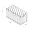 Gartenbox 'Alba' 380 l Kunststoff cremefarben 128 x 63 x 64 cm