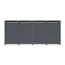 Mülltonnenbox 'Varius' Stahl 4 x 240 l anthrazit/Holzoptik 265 x 80 x 116 cm