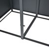 Mülltonnenbox 'Varius' Stahl 4 x 240 l anthrazit/Holzoptik 265 x 80 x 116 cm