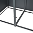 Mülltonnenbox 'Varius' Stahl 4 x 240 l anthrazit/Holzoptik 265 x 80 x 116 cm