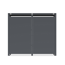 Mülltonnenbox 'Varius' Stahl 2 x 240 l anthrazit/Holzoptik 132 x 80 x 116 cm
