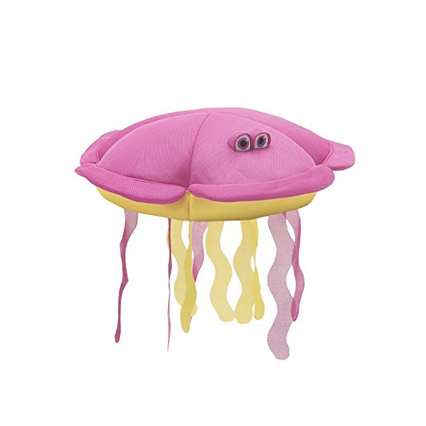 Sitzsack und Schwimmtier 'Qualle' pink 80 x 18 x 80 cm