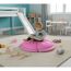 Sitzsack und Schwimmtier 'Qualle' pink 80 x 18 x 80 cm