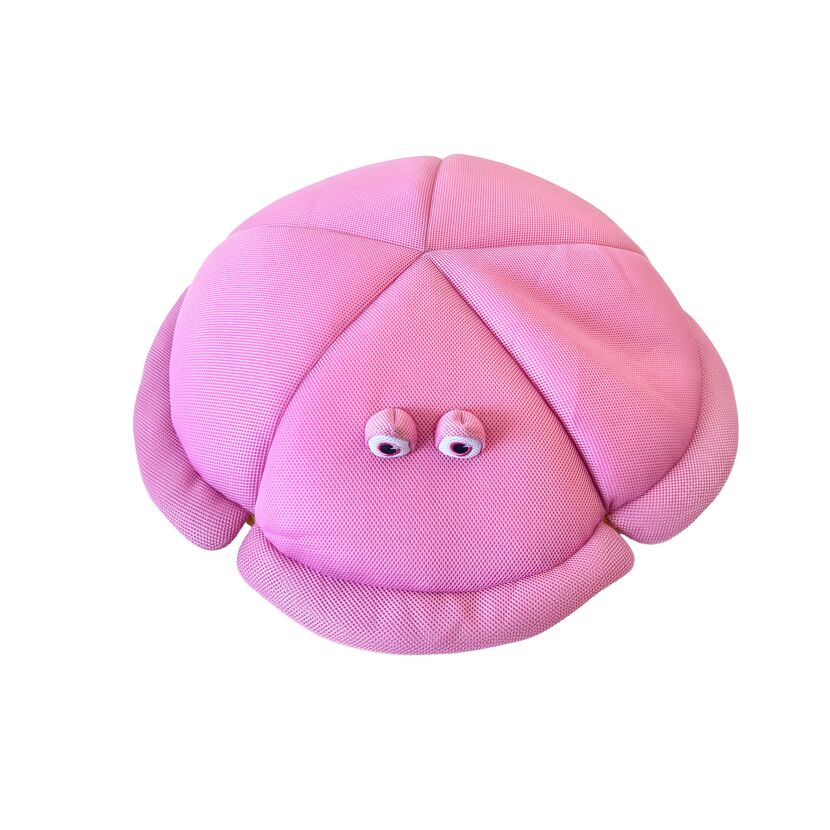Sitzsack und Schwimmtier 'Qualle' pink 80 x 18 x 80 cm