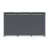 Mülltonnenbox 'Varius' Stahl 3 x 240 l anthrazit/Holzoptik 198 x 80 x 116 cm