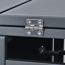 Mülltonnenbox 'Varius' Stahl 3 x 240 l anthrazit/Holzoptik 198 x 80 x 116 cm