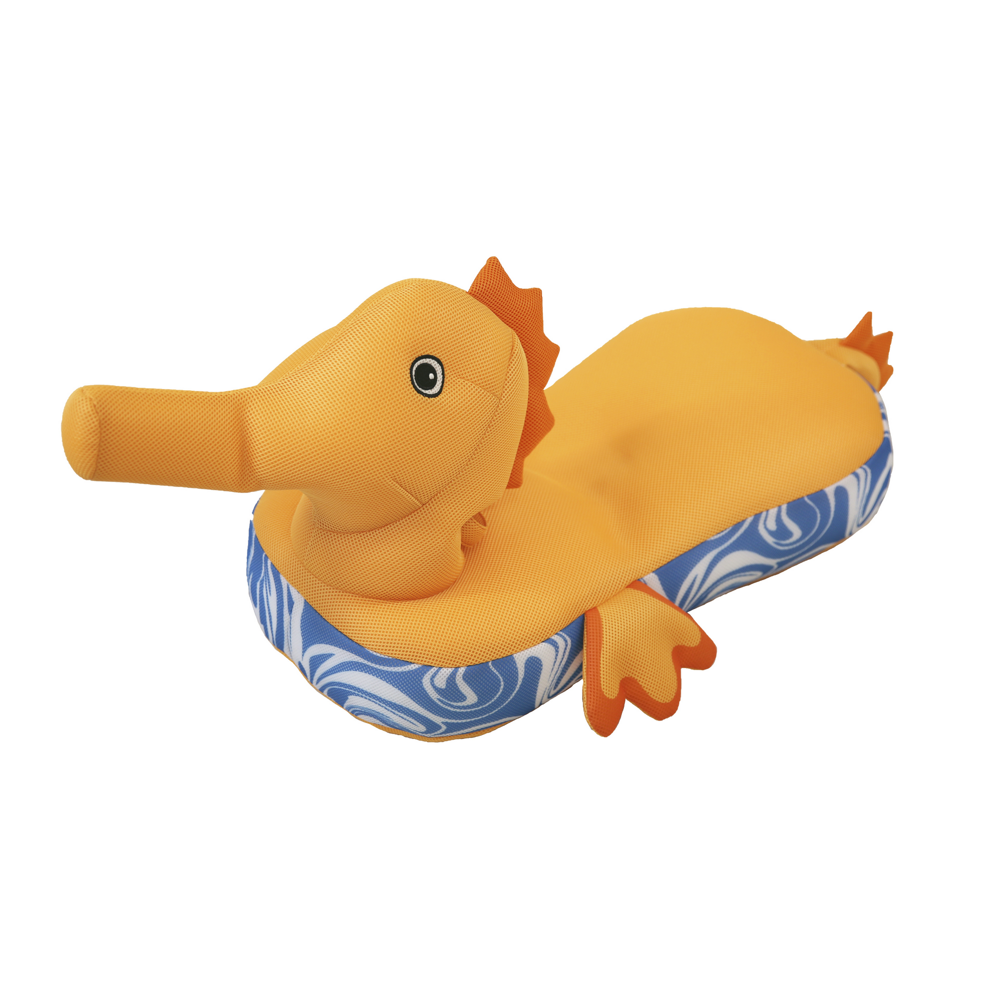 Sitzsack und Schwimmtier 'Seepferdchen' gelb 101 x 38 x 43 cm