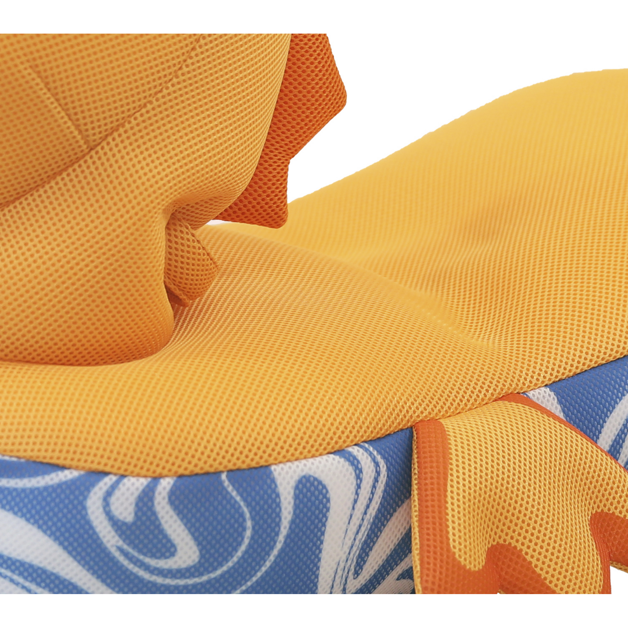 Sitzsack und Schwimmtier 'Seepferdchen' gelb 101 x 38 x 43 cm