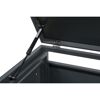 Mülltonnenbox 'Pedura' Stahl 4 x 240 l anthrazit 265 x 80 x 116 cm, mit Fußpedal