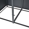 Mülltonnenbox 'Varius' Stahl 5 x 240 l anthrazit/Holzoptik 330 x 80 x 116 cm