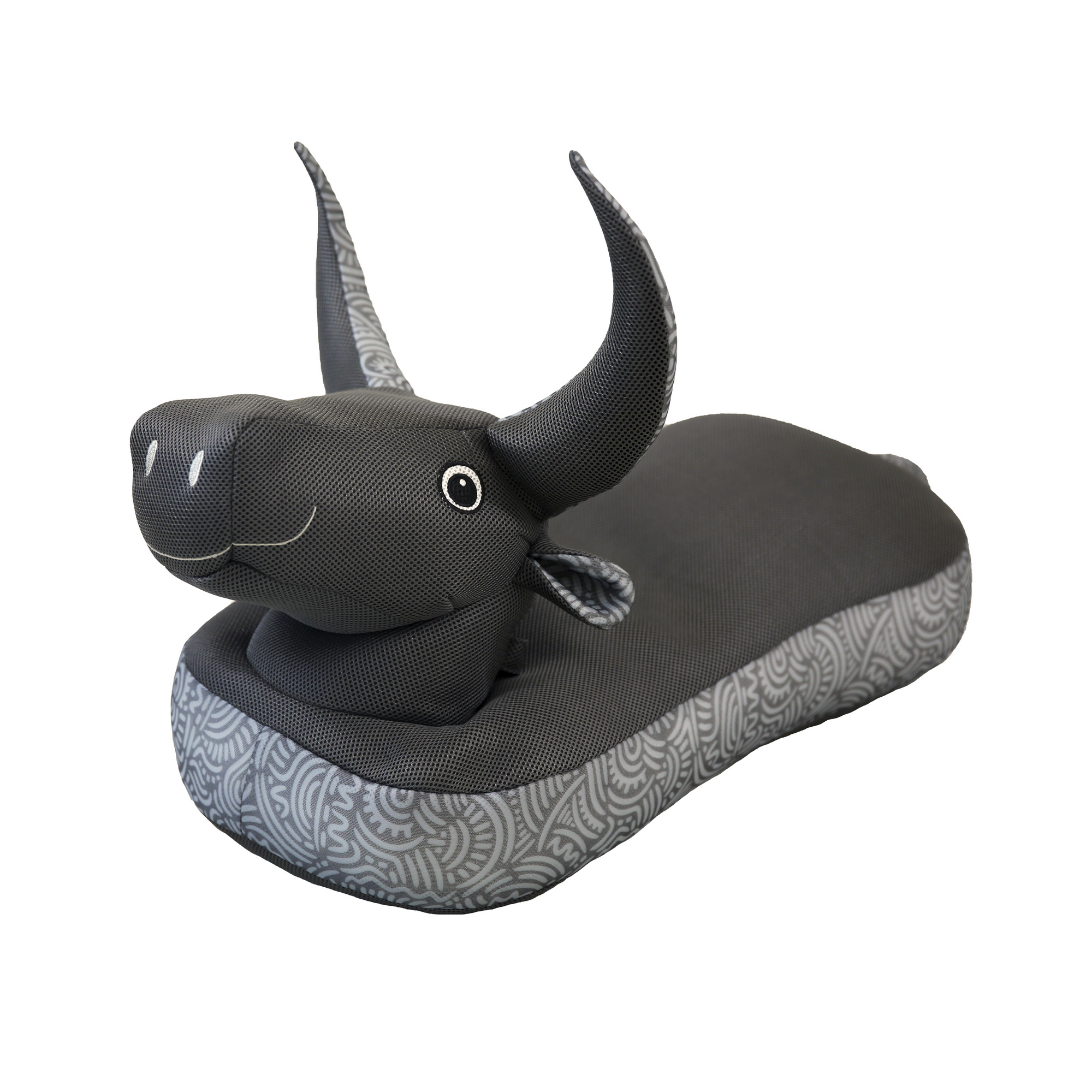 Sitzsack und Schwimmtier 'Stier' schwarz 89 x 64 x 34 cm