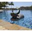 Sitzsack und Schwimmtier 'Stier' schwarz 89 x 64 x 34 cm