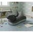 Sitzsack und Schwimmtier 'Stier' schwarz 89 x 64 x 34 cm