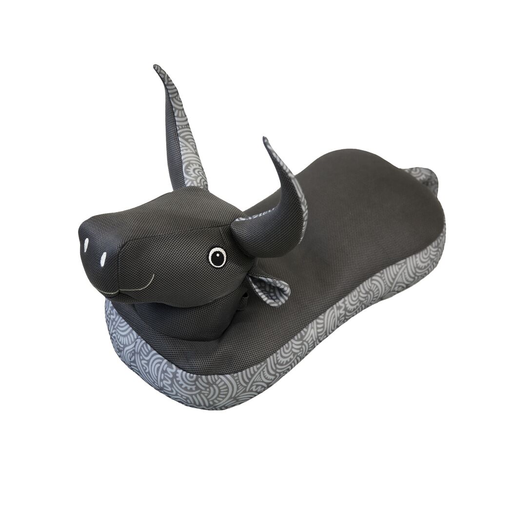 Sitzsack und Schwimmtier 'Stier' schwarz 89 x 64 x 34 cm