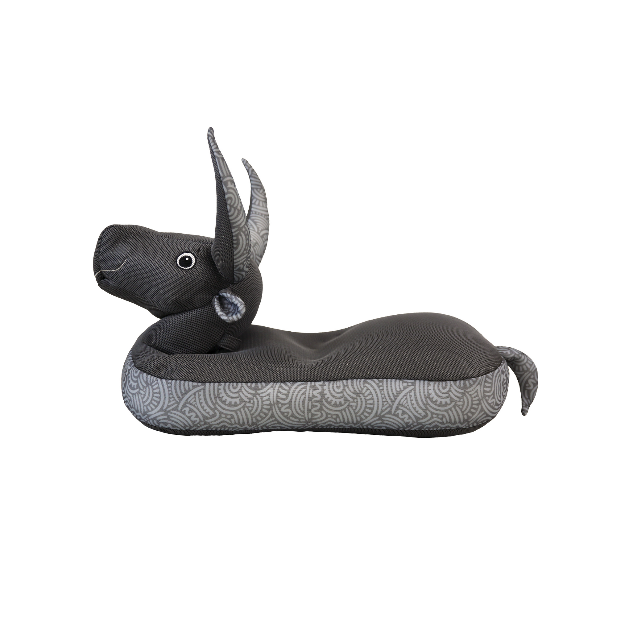 Sitzsack und Schwimmtier 'Stier' schwarz 89 x 64 x 34 cm