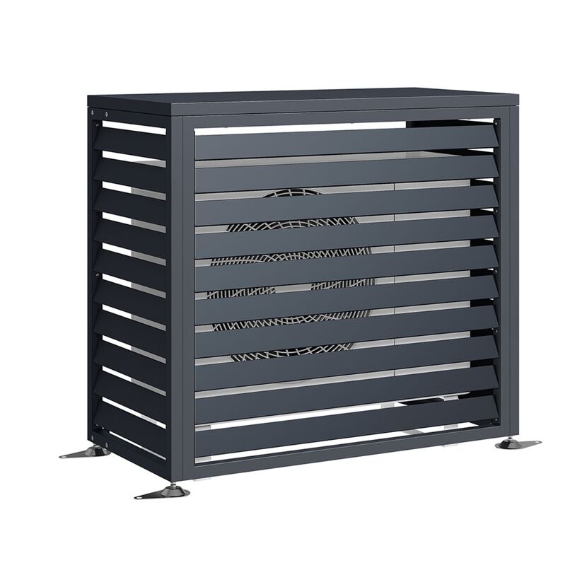 Verkleidung Wärmepumpe 'Boxa S' Stahl anthrazit 100 x 56 x 97 cm