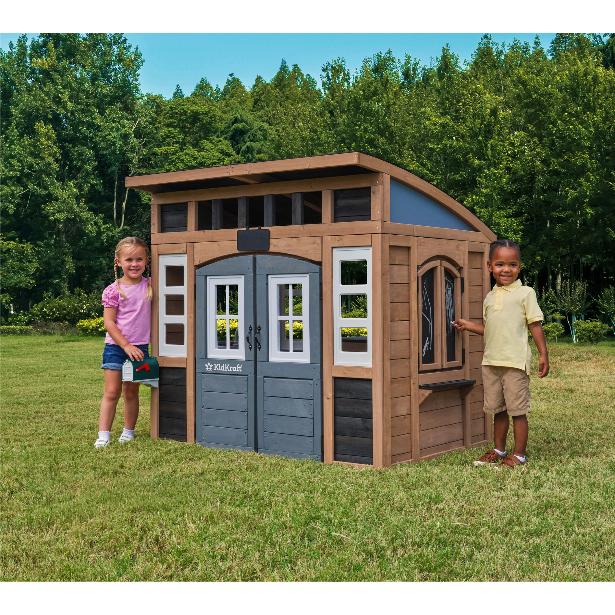 Spielhaus 'Trolli' FSC®‑zertifiziertes Spießtannenholz 177,3 x 138,86 x 155,63 cm