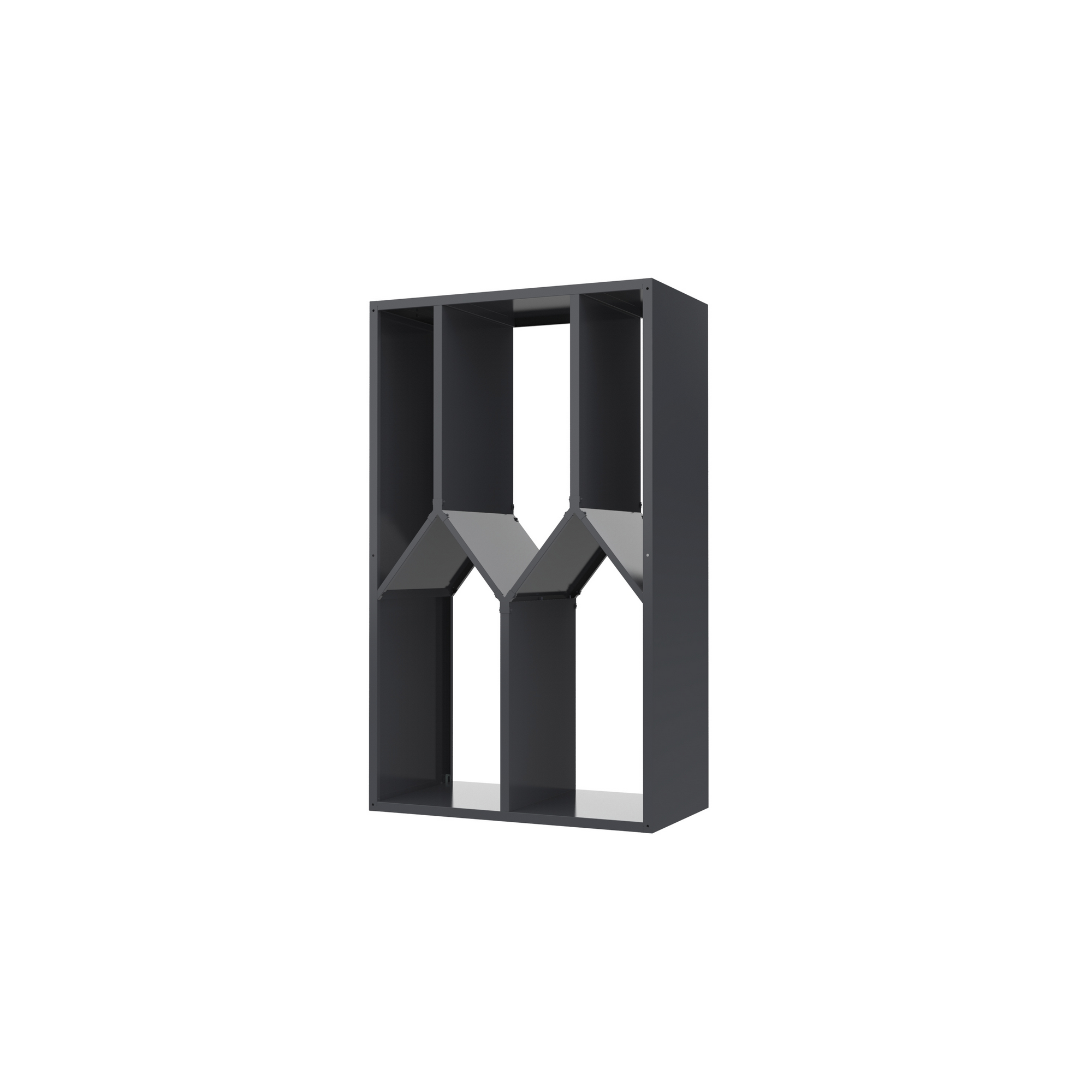 Kaminholzregal 'Castra B' Stahl anthrazit 95 x 50 x 160 cm