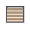 Verkleidung Wärmepumpe 'Boxa S' Stahl anthrazit/Holzoptik 100 x 56 x 97 cm