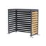 Verkleidung Wärmepumpe 'Boxa S' Stahl anthrazit/Holzoptik 100 x 56 x 97 cm