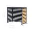 Verkleidung Wärmepumpe 'Boxa S' Stahl anthrazit/Holzoptik 100 x 56 x 97 cm