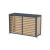Verkleidung Wärmepumpe 'Boxa M' Stahl anthrazit/Holzoptik 140 x 56 x 97 cm