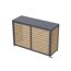 Verkleidung Wärmepumpe 'Boxa M' Stahl anthrazit/Holzoptik 140 x 56 x 97 cm