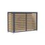 Verkleidung Wärmepumpe 'Boxa M' Stahl anthrazit/Holzoptik 140 x 56 x 97 cm