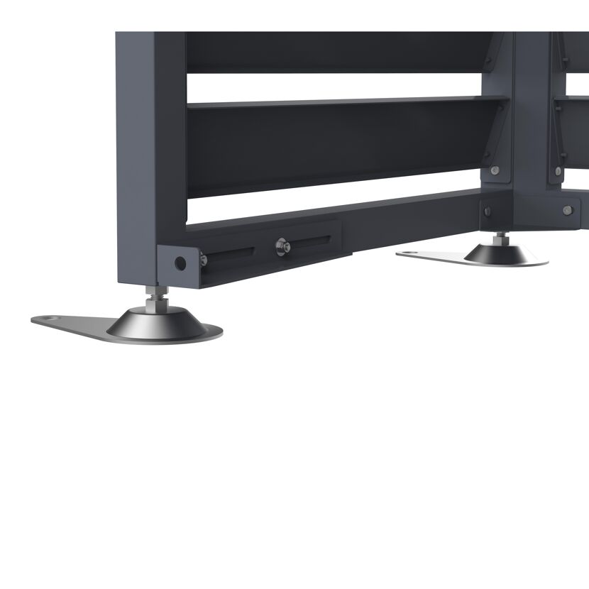 Verkleidung Wärmepumpe 'Boxa M' Stahl anthrazit/Holzoptik 140 x 56 x 97 cm