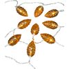 LED-Lichterkette mit Zapfen braun 10 LEDs