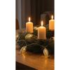 LED-Lichterkette mit Zapfen silberfarben 10 LEDs