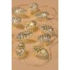 LED-Lichterkette mit Zapfen silberfarben 10 LEDs