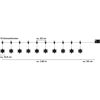 LED-Lichtervorhang Flocke 10 LEDs 180 cm