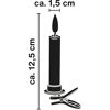 LED-Schaftkerzen-Lichterkette goldfarben 10 LEDs