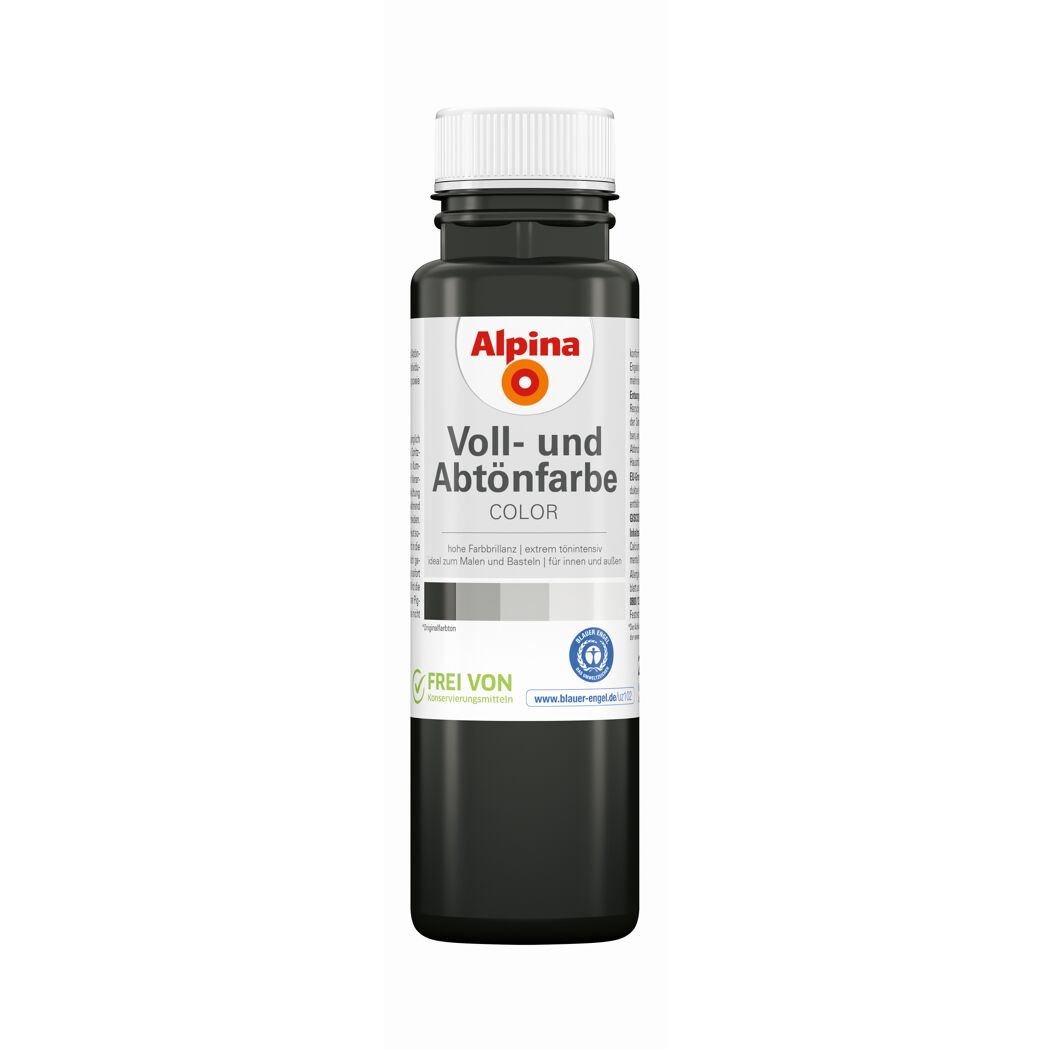 Voll- und Abtönfarbe 'Night Black' schwarz 250 ml